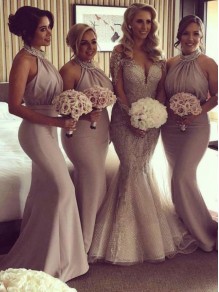 Mermaid Beaded Long Bridesmaid Dresses 99601361 Mermaid Beaded Long Bridesmaid Dresses 99601361
