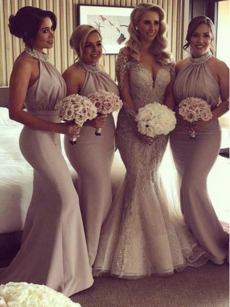 Mermaid Beaded Long Bridesmaid Dresses 99601361 Mermaid Beaded Long Bridesmaid Dresses 99601361