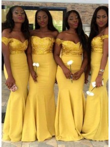 Mermaid Off-the-Shoulder Long Bridesmaid Dresses 99601363 Mermaid Off-the-Shoulder Long Bridesmaid Dresses 99601363