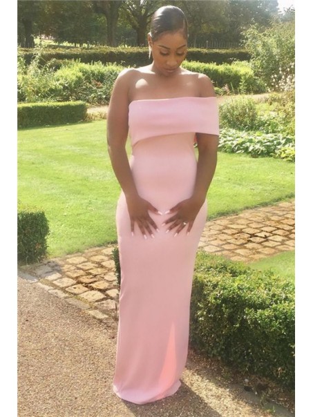 Mermaid Long Pink Bridesmaid Dresses 99601364