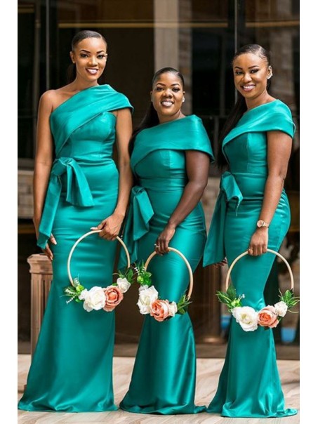 Mermaid One-Shoulder Long Bridesmaid Dresses 99601370 Mermaid One-Shoulder Long Bridesmaid Dresses 99601370