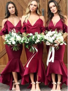 Mermaid Spaghetti Straps Long Bridesmaid Dresses 99601372 Mermaid Spaghetti Straps Long Bridesmaid Dresses 99601372
