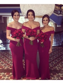 Mermaid Off-the-Shoulder Long Bridesmaid Dresses 99601374 Mermaid Off-the-Shoulder Long Bridesmaid Dresses 99601374