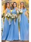A-Line Chiffon Long Bridesmaid Dresses 99601377