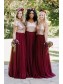 A-Line Sequins and Tulle Long Bridesmaid Dresses 99601378