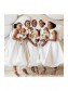 A-Line White Lace Bridesmaid Dresses 99601386