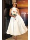 A-Line White Lace Bridesmaid Dresses 99601386