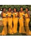 Mermaid Spaghetti Straps Long Bridesmaid Dresses 99601387