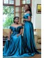 A-Line Off-the-Shoulder Long Bridesmaid Dresses 99601388