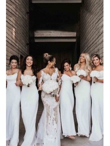 Sheath Spaghetti Straps Long Bridesmaid Dresses 99601389 Sheath Spaghetti Straps Long Bridesmaid Dresses 99601389