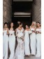 Sheath Spaghetti Straps Long Bridesmaid Dresses 99601389