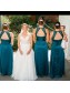 A-Line Lace Long Bridesmaid Dresses 99601395