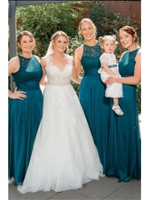 A-Line Lace Long Bridesmaid Dresses 99601395 A-Line Lace Long Bridesmaid Dresses 99601395