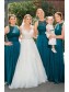 A-Line Lace Long Bridesmaid Dresses 99601395