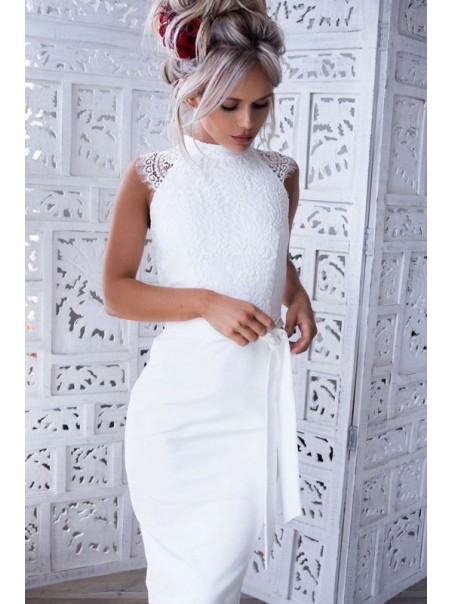 Short Lace Knee Length Bridesmaid Dresses 99601397