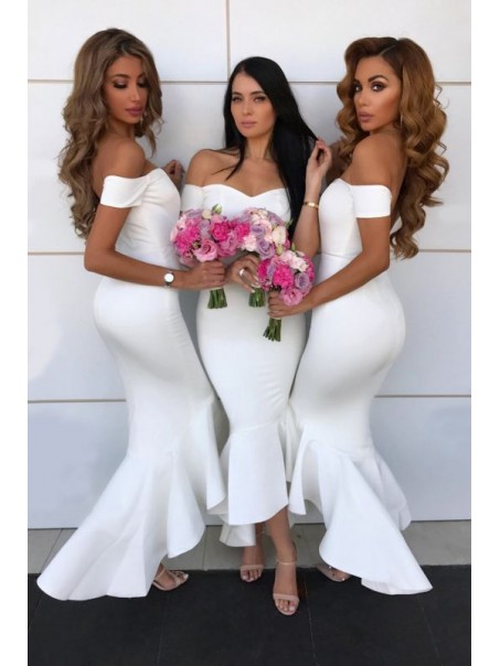 Mermaid Off-the-Shoulder Bridesmaid Dresses 99601402