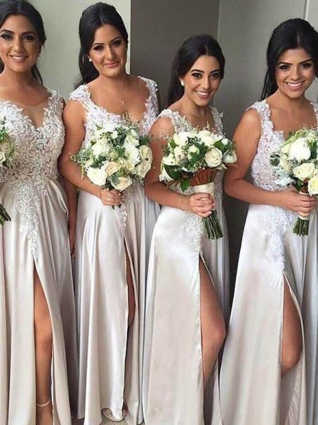 A-Line Lace Floor Length Bridesmaid Dresses 99601425 A-Line Lace Floor Length Bridesmaid Dresses 99601425