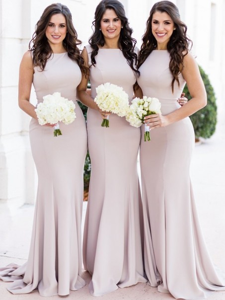 Mermaid Long Floor Length Bridesmaid Dresses 99601438