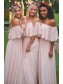 Long Pink Chiffon Floor Length Bridesmaid Dresses 99601460 Long Pink Chiffon Floor Length Bridesmaid Dresses 99601460