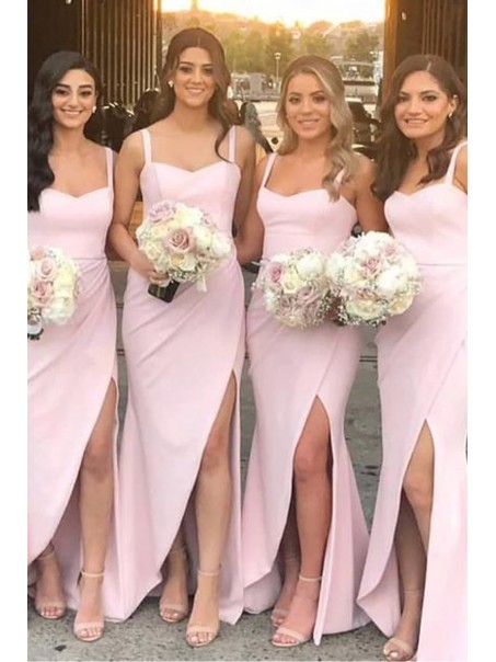 Sheath Long Pink Floor Length Bridesmaid Dresses 99601467 Sheath Long Pink Floor Length Bridesmaid Dresses 99601467