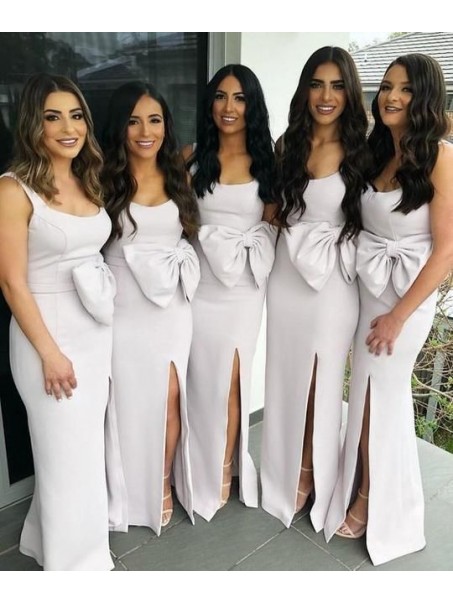Sheath Floor Length Bridesmaid Dresses 99601474