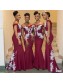 Mermaid Off-the-Shoulder Lace Floor Length Bridesmaid Dresses 99601477