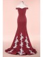 Mermaid Off-the-Shoulder Lace Floor Length Bridesmaid Dresses 99601477