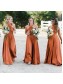 A-Line Long Floor Length Bridesmaid Dresses 99601485