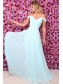 A-Line V-Neck Chiffon Floor Length Bridesmaid Dresses 99601488