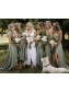 Simple V-Neck Bridesmaid Dresses 99601491