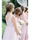 A-Line Long Chiffon Floor Length Bridesmaid Dresses 99601495