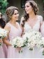 A-Line Long Chiffon Floor Length Bridesmaid Dresses 99601495