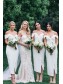 Sheath Off-the-Shoulder Bridesmaid Dresses 99601496