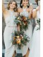Sheath Halter Bridesmaid Dresses 99601497
