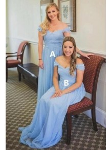 A-Line Chiffon Off-the-Shoulder Long Floor Length Bridesmaid Dresses 99601500 A-Line Chiffon Off-the-Shoulder Long Floor Length Bridesmaid Dresses 99601500