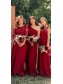 A-Line Long Chiffon Floor Length Bridesmaid Dresses 99601501