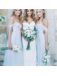 A-Line Chiffon Off-the-Shoulder Floor Length Bridesmaid Dresses 99601506