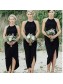 Sheath Black Bridesmaid Dresses 99601507