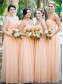 A-Line Long Chiffon Floor Length Bridesmaid Dresses 99601518