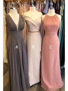 A-Line Long Chiffon Floor Length Bridesmaid Dresses 99601519 A-Line Long Chiffon Floor Length Bridesmaid Dresses 99601519