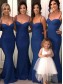 Mermaid Spaghetti Straps Long Floor Length Bridesmaid Dresses 99601524