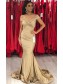 Mermaid Off-the-Shoulder Long Floor Length Bridesmaid Dresses 99601527