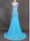 Long Blue Beaded Prom Evening Formal Dresses 99602006