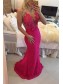 Trumpet/Mermaid Lace Long See Through Prom Evening Formal Dresses 99602014