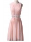 Short Pink Beaded Bridesmaid Prom Evening Formal Dresses 99602021 Short Pink Beaded Bridesmaid Prom Evening Formal Dresses 99602021