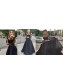 Two Pieces Long Sleeves Black Lace Prom Evening Formal Dresses 99602024