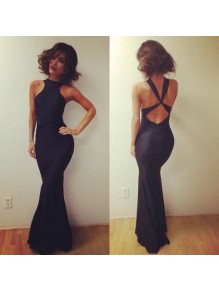 Trumpet/Mermaid Long Black Prom Evening Formal Dresses 99602043 Trumpet/Mermaid Long Black Prom Evening Formal Dresses 99602043