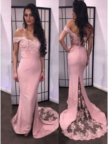 Trumpet/Mermaid Off-the-Shoulder Lace Long Prom Evening Formal Dresses 99602053 Trumpet/Mermaid Off-the-Shoulder Lace Long Prom Evening Formal Dresses 99602053