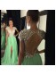 Mint Green Chiffon Beaded Sequins Keyhole Back Long Prom Evening Formal Dresses 99602073