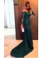 Trumpet/Mermaid Long Sleeves Green Lace Prom Evening Formal Dresses 99602077 Trumpet/Mermaid Long Sleeves Green Lace Prom Evening Formal Dresses 99602077